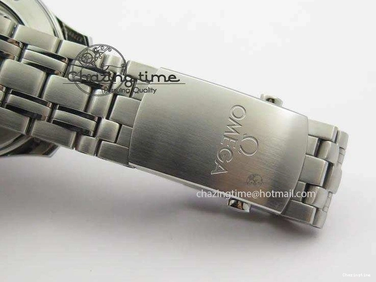 0226 WaterResistant Seamaster 300M SS MK 1:1 Best Edition Blue Dial Blue Ceramic Bezel On SS Bracelet A 8175